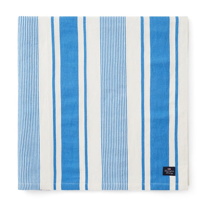 스트라이프 리넨 코튼 테이블 cloth 150x250 cm - Blue-white - Lexington | 렉싱턴