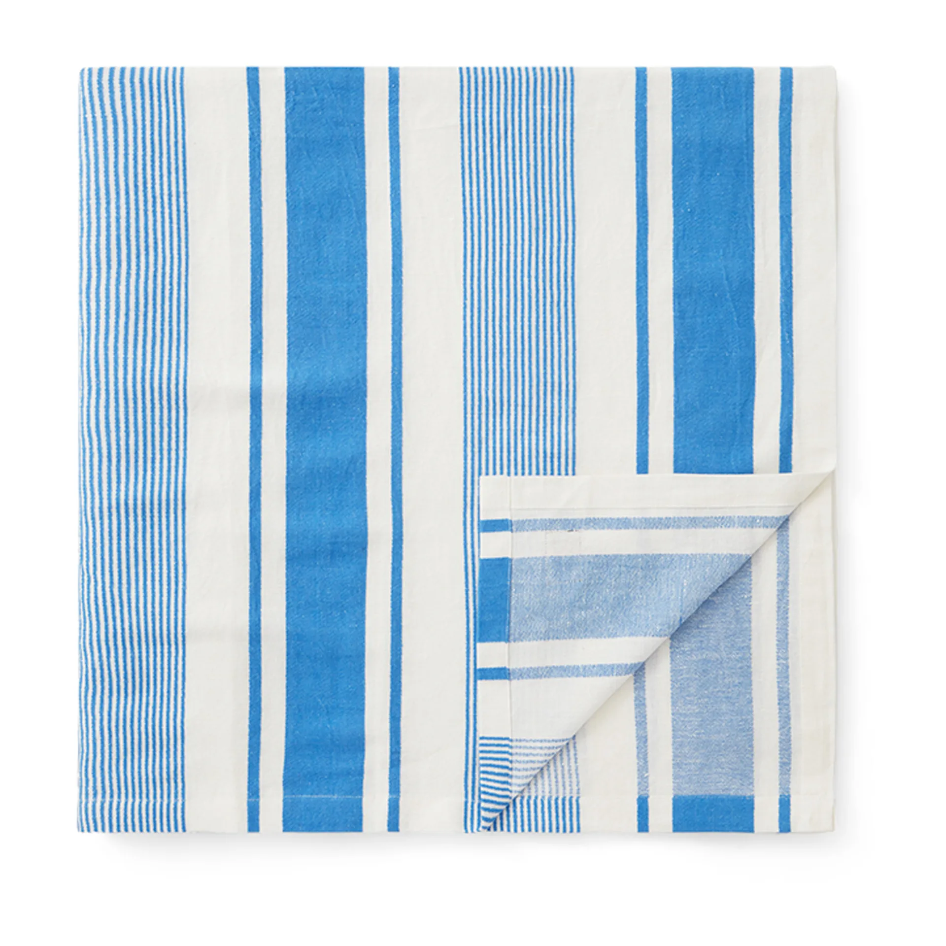 스트라이프 리넨 코튼 테이블 cloth 150x250 cm, Blue-white Lexington | 렉싱턴