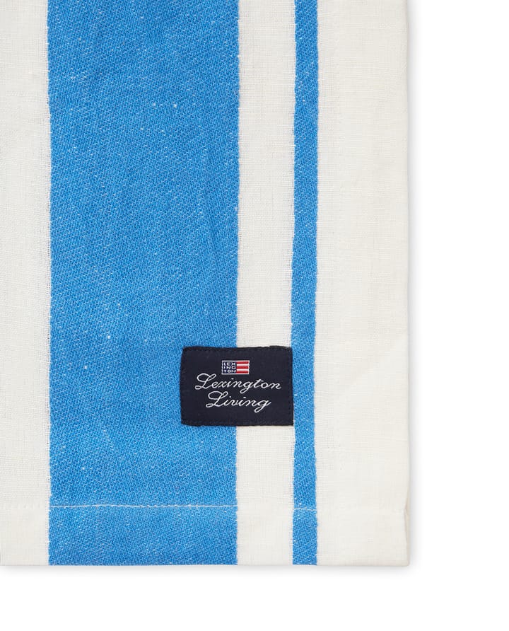 스트라이프 리넨 코튼 테이블 cloth 150x250 cm - Blue-white - Lexington | 렉싱턴