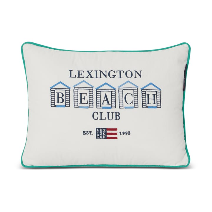 비치 Club 스몰 Embroidered 쿠션 30x40 cm - Blue-white-green - Lexington | 렉싱턴