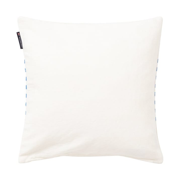 Embroidery 스트라이프 리넨/코튼 쿠션 커버 50x50 cm - Off White-blue - Lexington | 렉싱턴