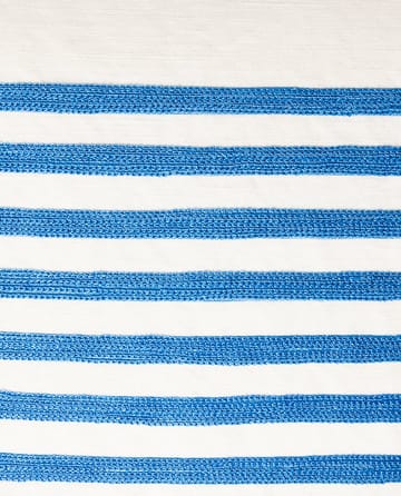 Embroidery 스트라이프 리넨/코튼 쿠션 커버 50x50 cm - Off White-blue - Lexington | 렉싱턴