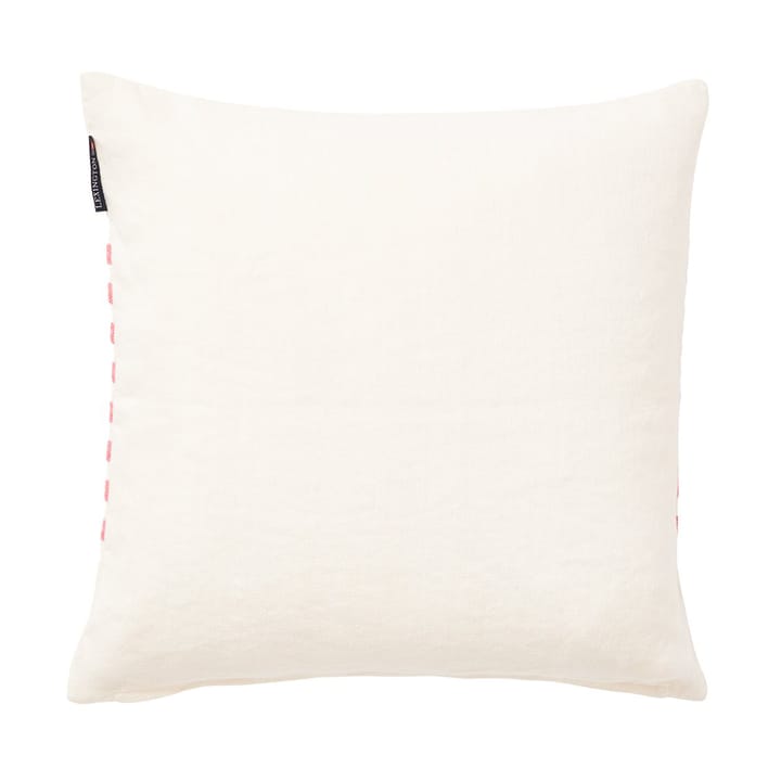 Embroidery 스트라이프 리넨/코튼 쿠션 커버 50x50 cm - Off White-red - Lexington | 렉싱턴