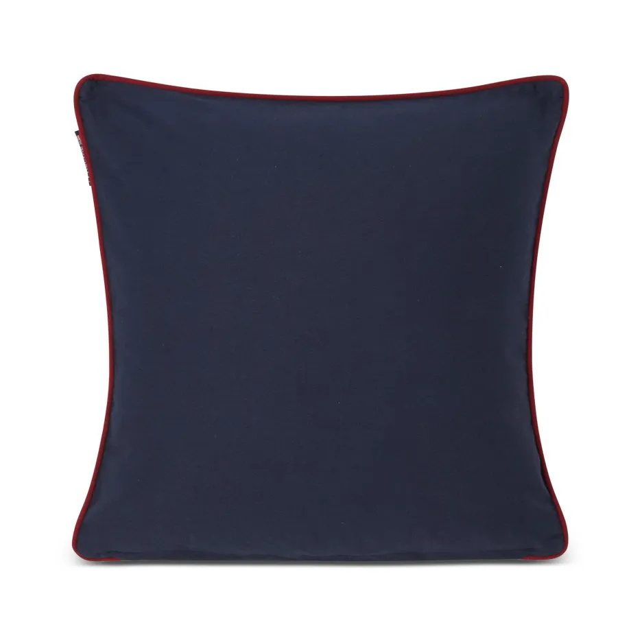 Evening Skis 오가닉 코튼 트윌 쿠션 커버 50x50 cm, Dark blue-white multi Lexington | 렉싱턴