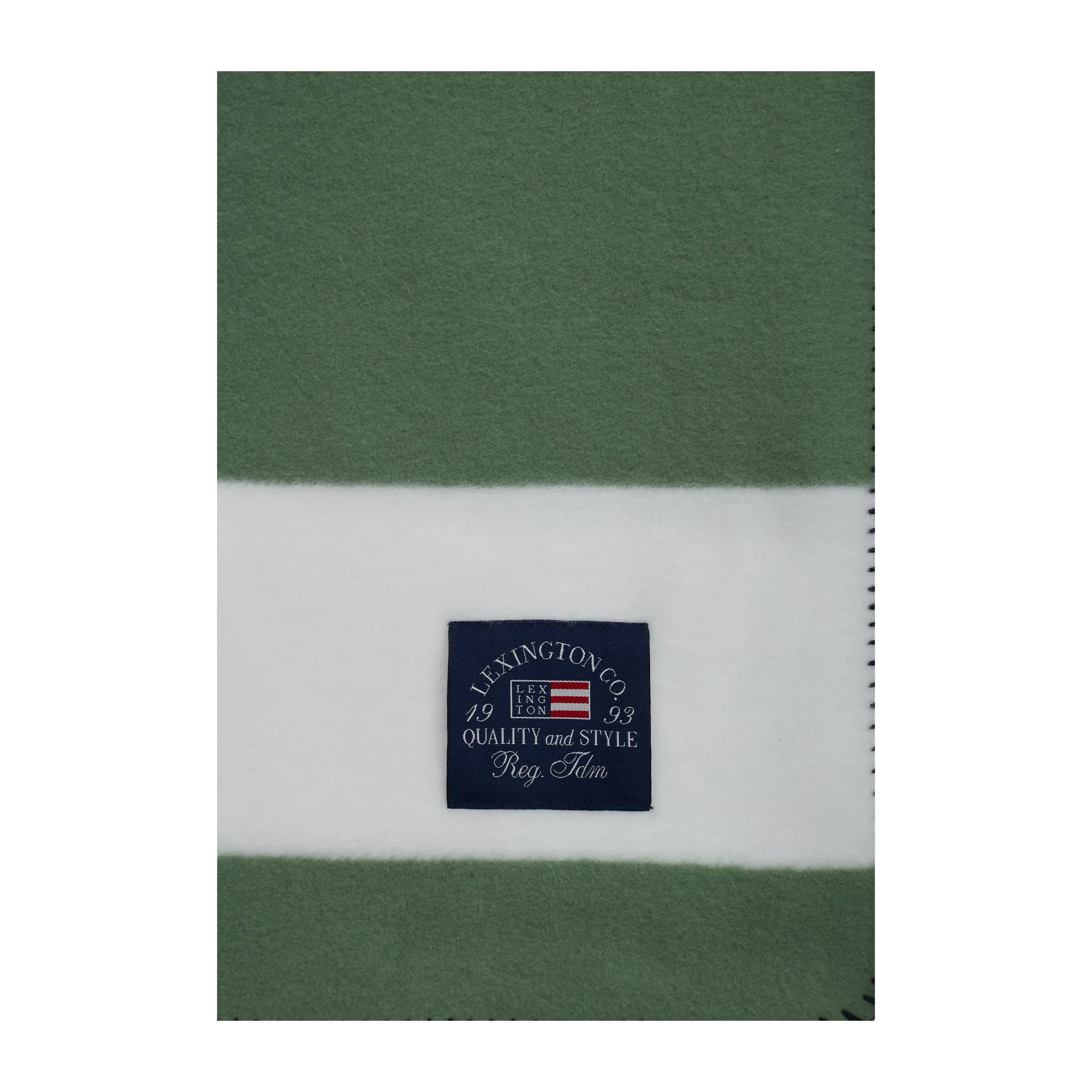 불규칙 스트라이프 Fleecefilt 130x170 cm, Green-White Lexington | 렉싱턴
