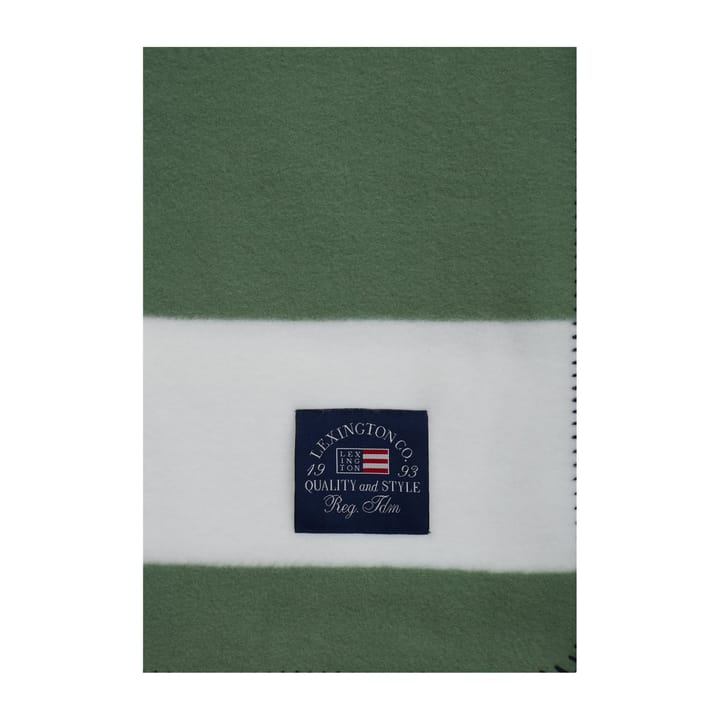 불규칙 스트라이프 Fleecefilt 130x170 cm, Green-White Lexington | 렉싱턴