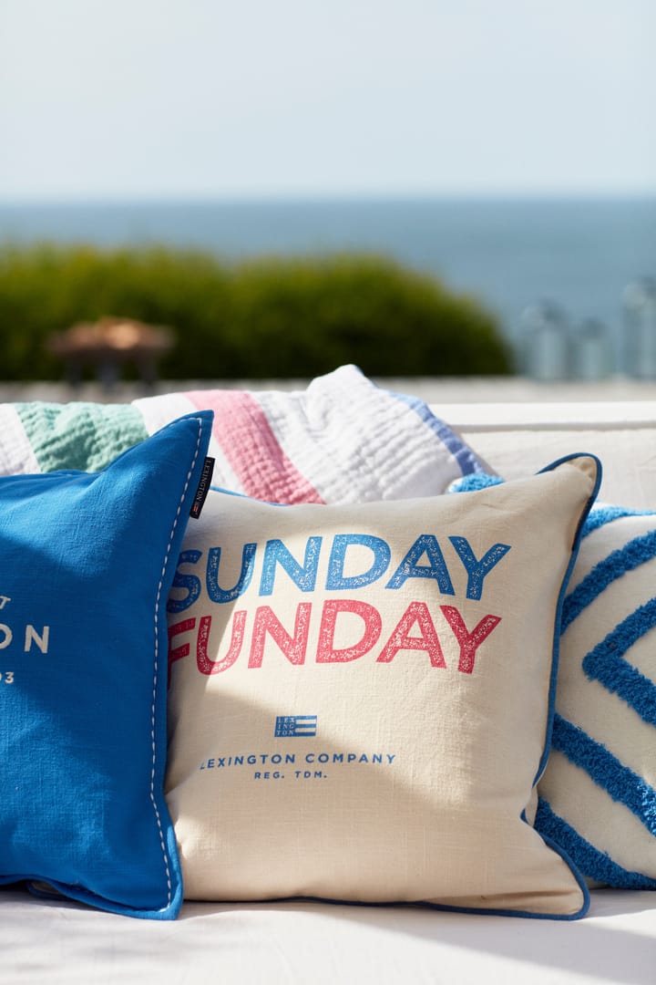 썬데이 Funday 프린티드 베개커버 50x50 cm, Beige-blue-pink Lexington | 렉싱턴