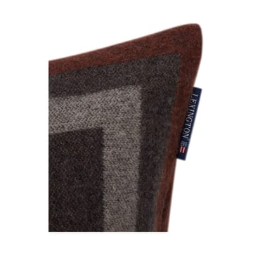 Graphic Recycled 울 쿠션 커버 50x50 cm - Dark grey-white-brown - Lexington | 렉싱턴