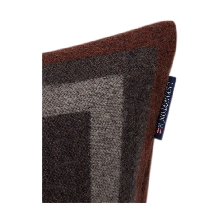 Graphic Recycled 울 쿠션 커버 50x50 cm, Dark grey-white-brown Lexington | 렉싱턴