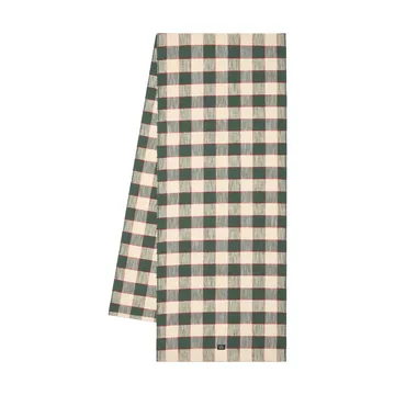체크 오가닉 코튼 러너 - Green-Light beige-red, 50x250 cm - Lexington | 렉싱턴