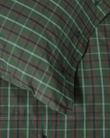 체크 코튼 퍼케일 침구 세트 - Green-navy, 50x60 cm/150x210 cm - Lexington | 렉싱턴