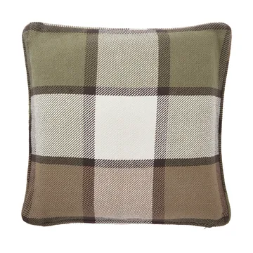 체크 heavy twill 쿠션 커버 50x50 cm - Olive - Lexington | 렉싱턴