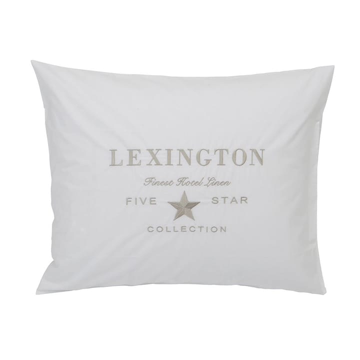 Hotel 자수 배게 커버 50x60 cm - White-light beige - Lexington | 렉싱턴