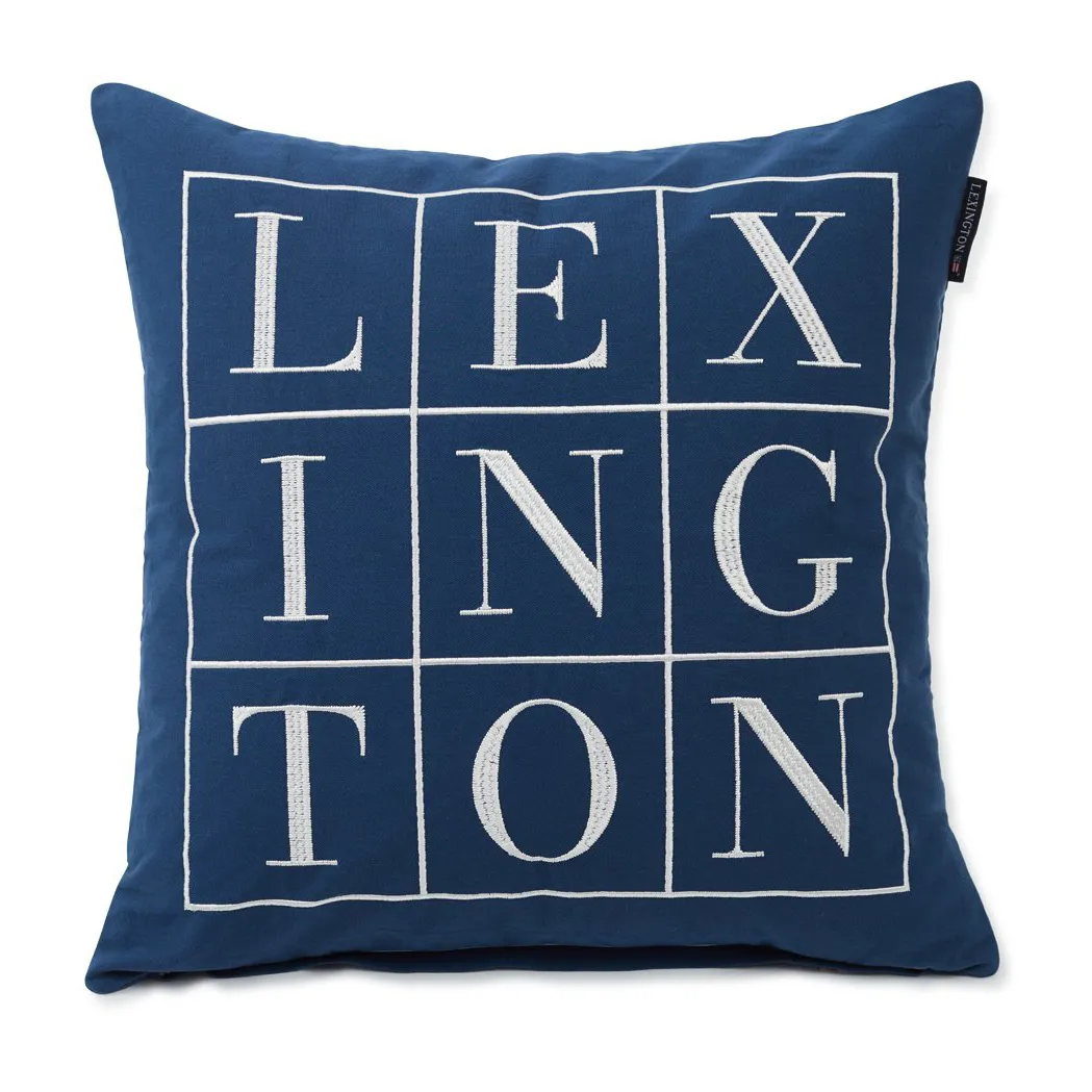 Icons Logo 배게 커버 50x50 cm, Blue Lexington | 렉싱턴