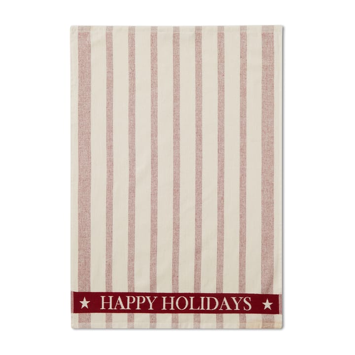 스트라이프 코튼 테리 jacquard 티 타월 50x70 cm - Beige-red - Lexington | 렉싱턴