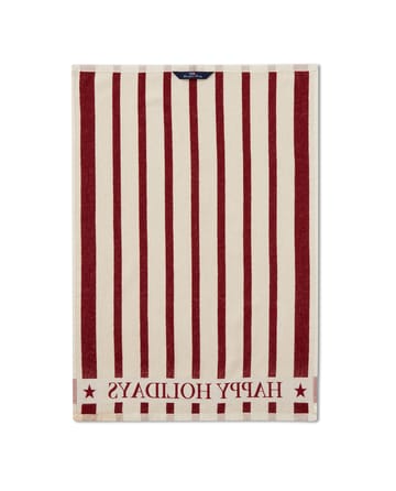 스트라이프 코튼 테리 jacquard 티 타월 50x70 cm - Beige-red - Lexington | 렉싱턴
