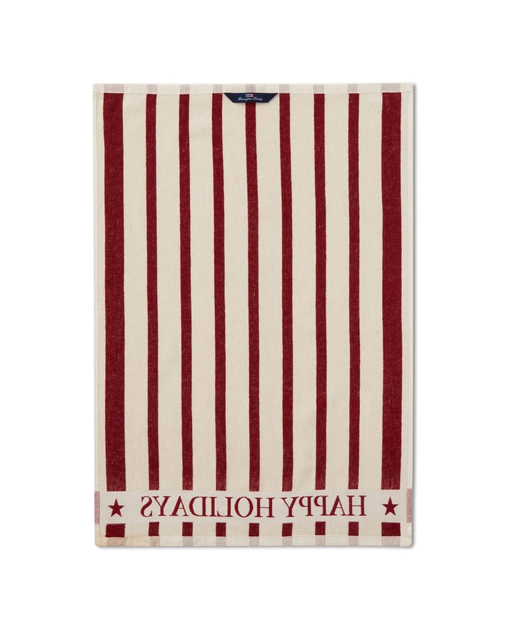 스트라이프 코튼 테리 jacquard 티 타월 50x70 cm, Beige-red Lexington | 렉싱턴