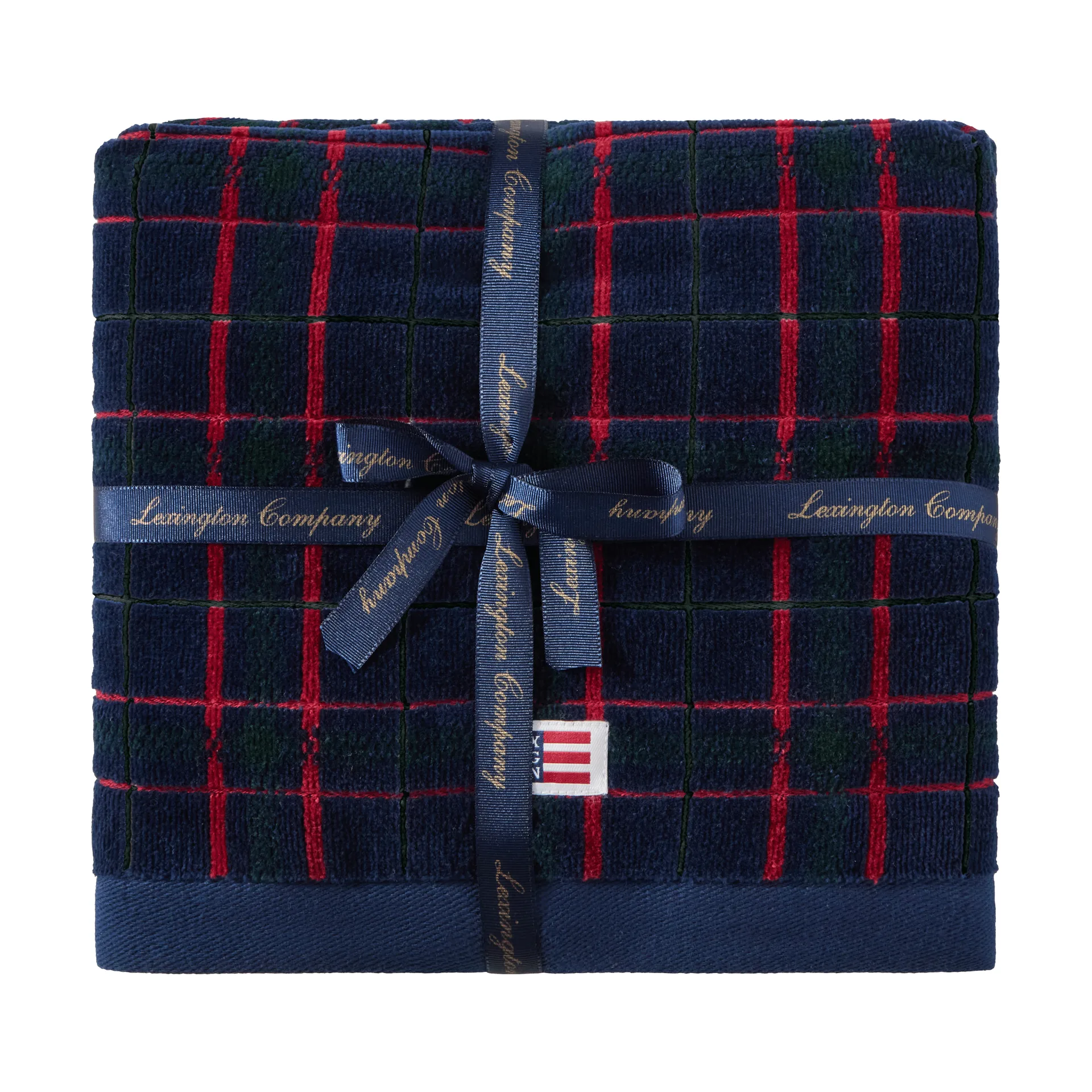Lexington 체크 타월 2개입, Navy-green, 50x70 cm Lexington | 렉싱턴