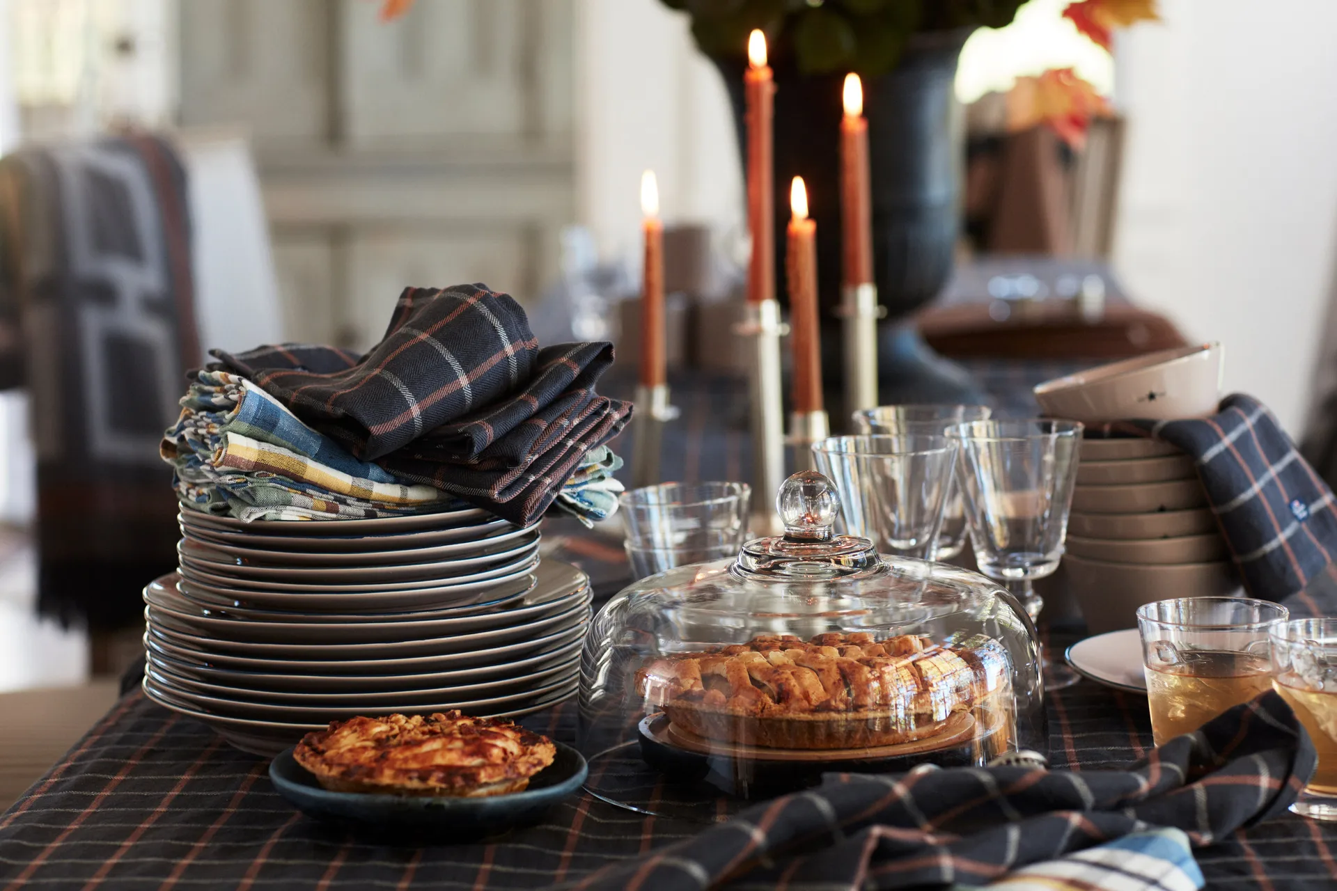 Lexington 캔들 홀더 스트라이프 20 cm, Brass Lexington | 렉싱턴