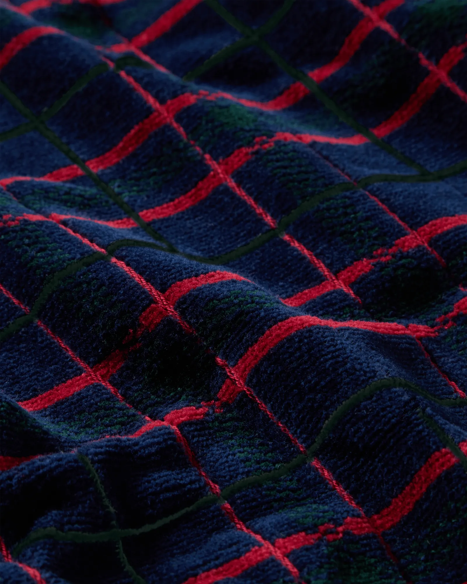 Lexington 체크 타월 4개 세트, Navy-green, 2개 50x70 cm, 2개 70x30 cm Lexington | 렉싱턴