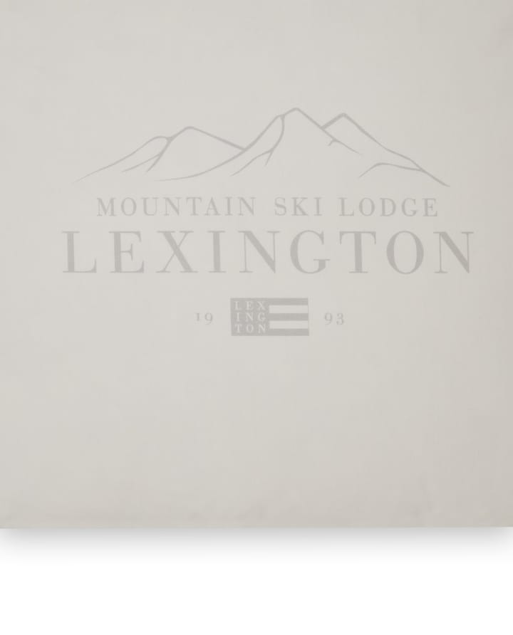 Lexington Printed 코튼 포플린 쿠션 커버 50x60 cm - White-light grey - Lexington | 렉싱턴