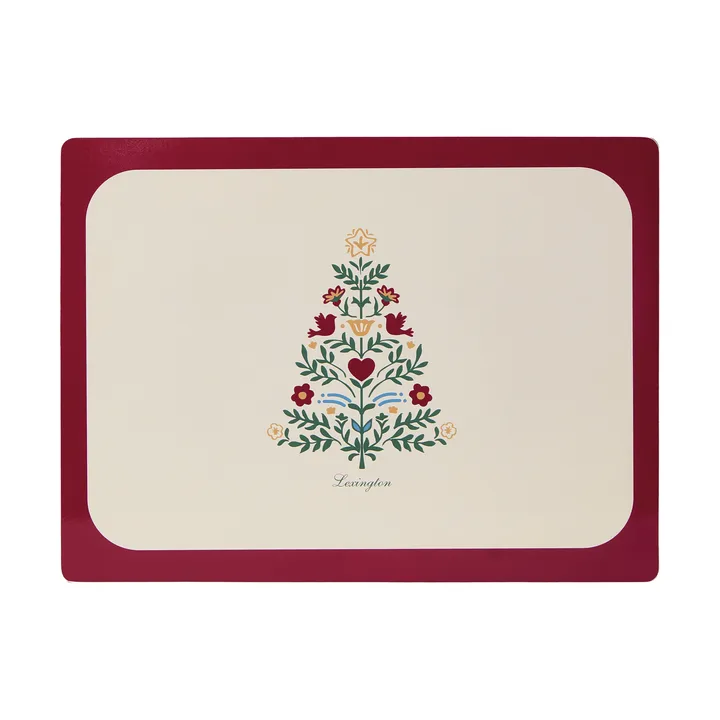 Lexington 라미네이트 양면 테이블매트 - Red-light beige, 30x40 cm, 2-pack - Lexington | 렉싱턴