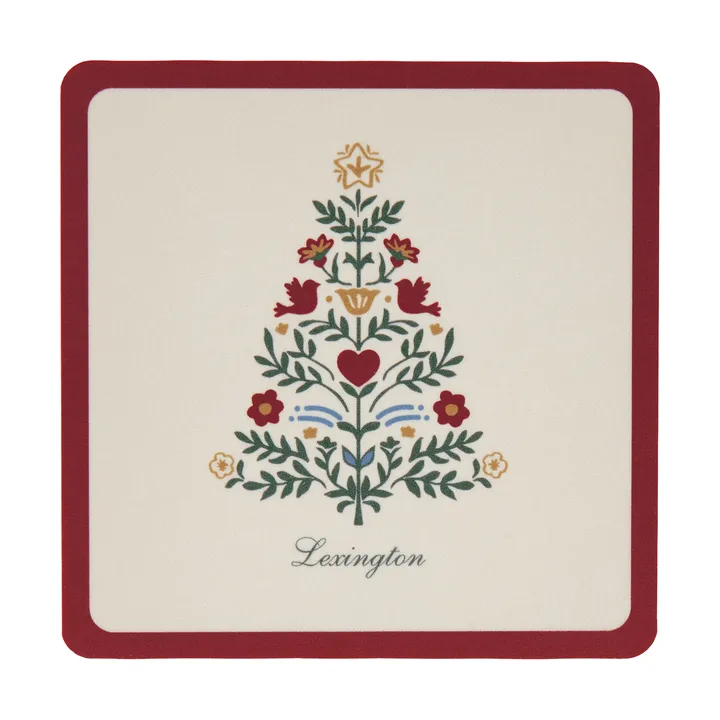 Lexington 라미네이트 코스터 - Red-light beige, 9x9 cm, 4-pack - Lexington | 렉싱턴