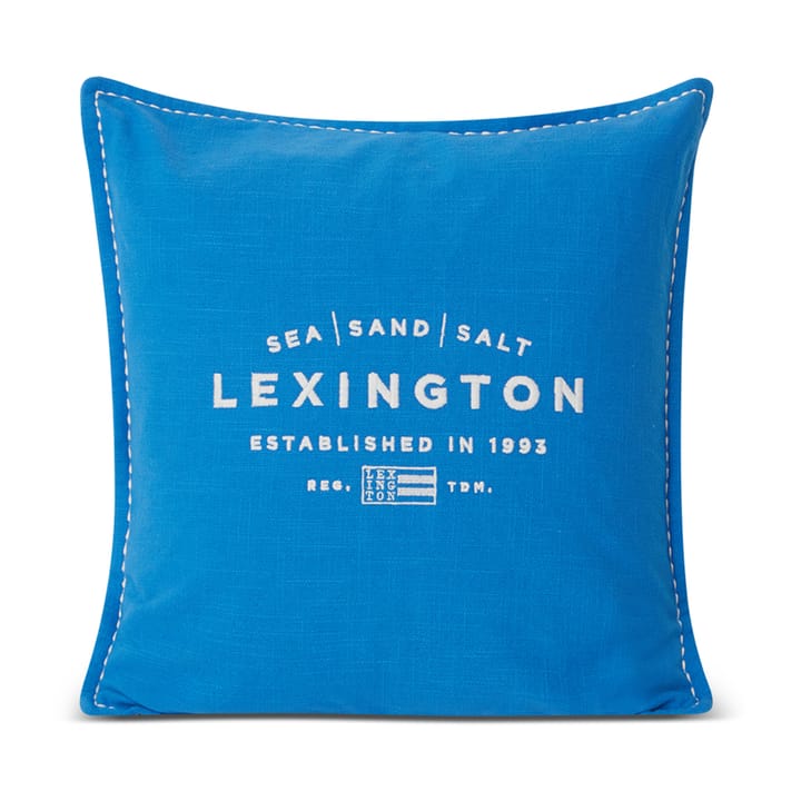 씨 샌드 솔트 Logo Embroidered 베개커버 50x50 cm - Blue-white - Lexington | 렉싱턴