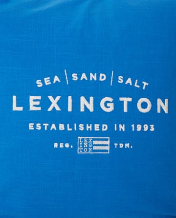 씨 샌드 솔트 Logo Embroidered 베개커버 50x50 cm - Blue-white - Lexington | 렉싱턴