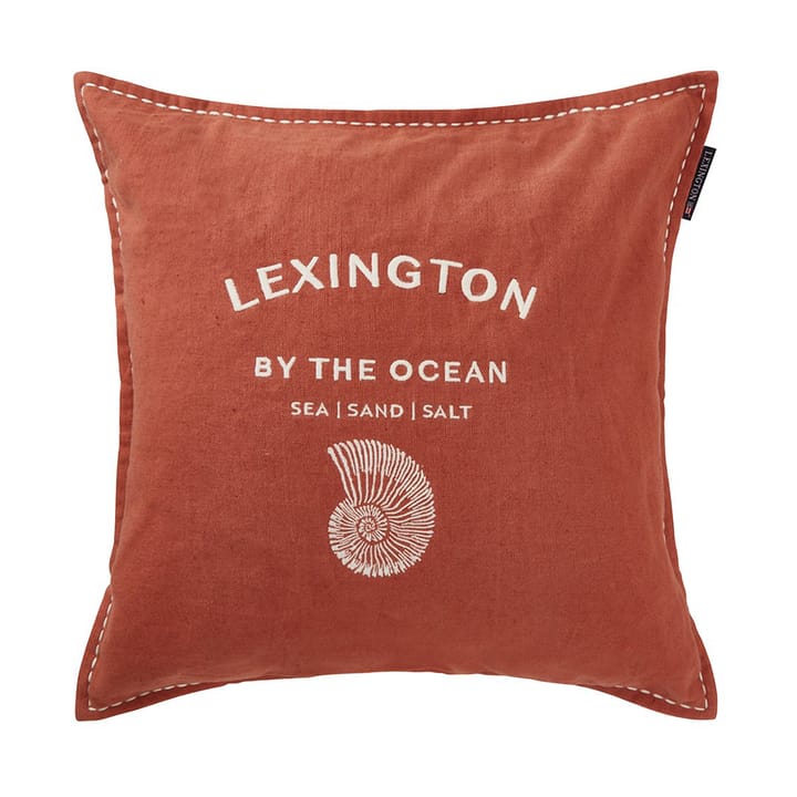 Logo Embroidered by the ocean 쿠션 커버 50x50 cm - Coconut - Lexington | 렉싱턴