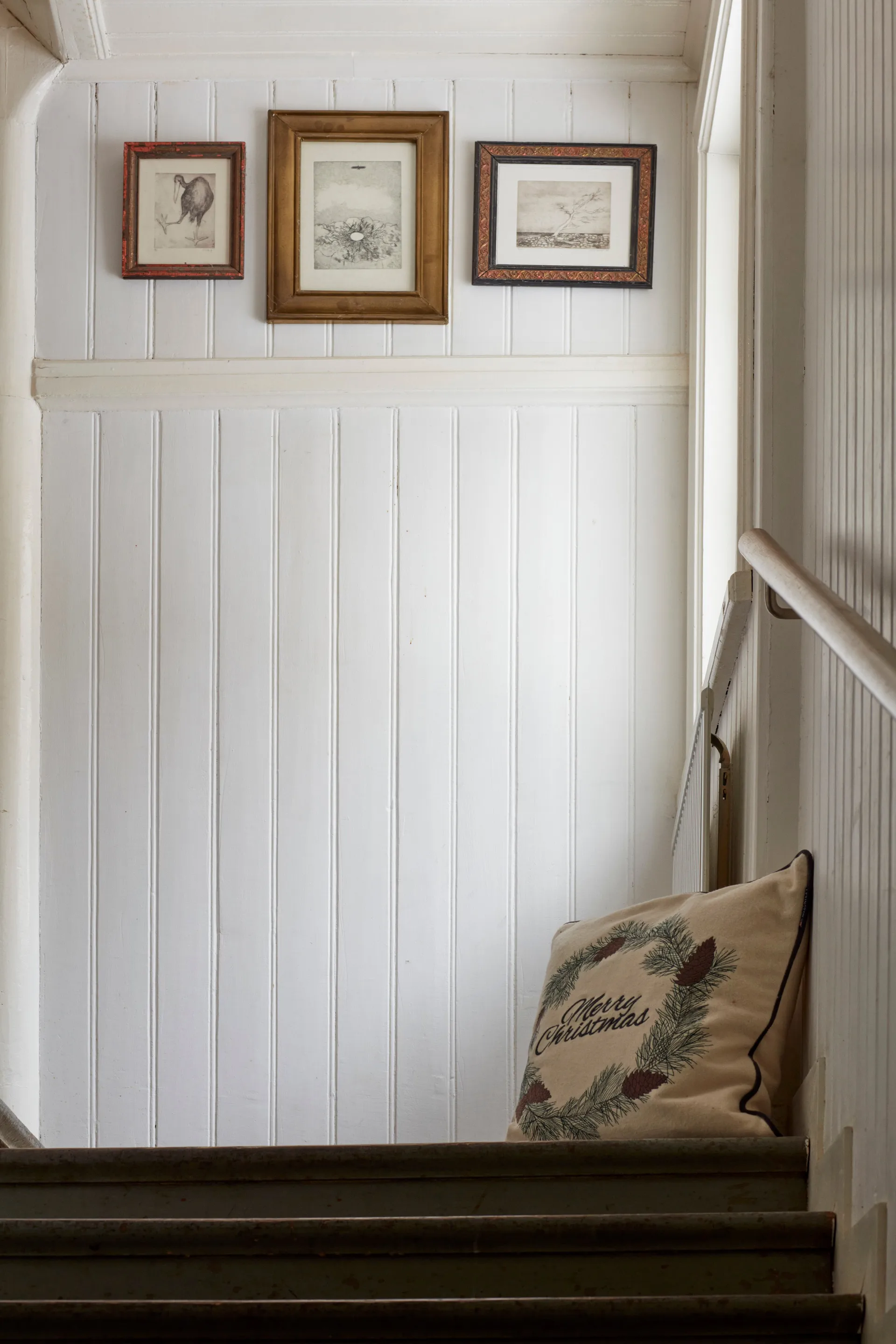 Merry 크리스마스 울 믹스 쿠션 커버 50x50 cm, White-green-beige Lexington | 렉싱턴