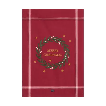 Merry 크리스마스 오가닉 코튼 주방 타월 50x70 cm - Red-Light beige - Lexington | 렉싱턴