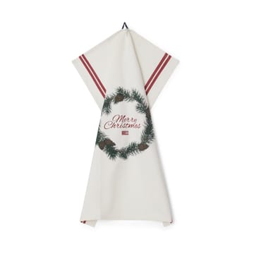 Merry 크리스마스 오가닉 코튼 주방 타월 50x70 cm - White-red-green - Lexington | 렉싱턴