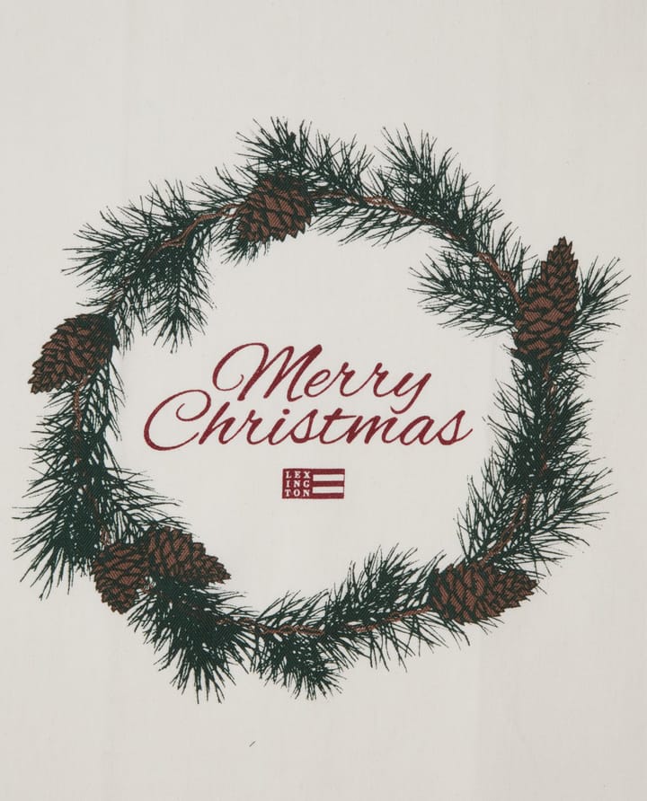 Merry 크리스마스 오가닉 코튼 주방 타월 50x70 cm, White-red-green Lexington | 렉싱턴