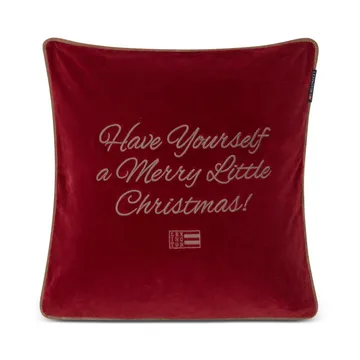 Merry Little 오가닉 코튼 벨벳 쿠션 커버 50x50 cm - Red-beige - Lexington | 렉싱턴