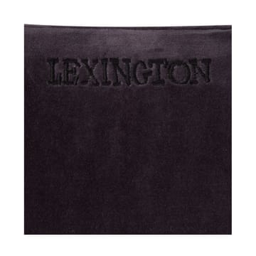 Patched 오가닉 코튼 벨벳 쿠션 커버 50x50 cm - Dark grey-light beige - Lexington | 렉싱턴