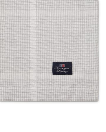 Pepita 체크 코튼 리넨 테이블클로스 150x350 cm - White-light grey - Lexington | 렉싱턴