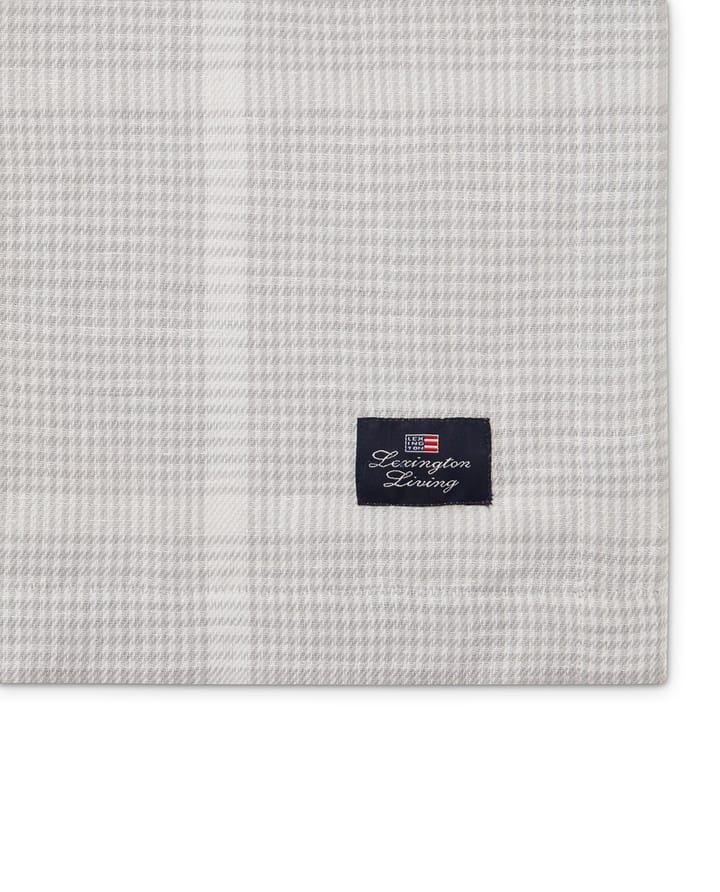 Pepita 체크 코튼 리넨 테이블클로스 150x350 cm, White-light grey Lexington | 렉싱턴
