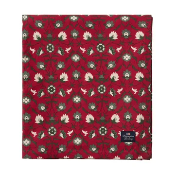플라워 프린트 유기농 코튼 테이블 클로스 - Red-beige-green, 150x250 cm - Lexington | 렉싱턴