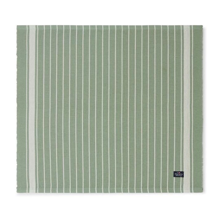 스트라이프 오가닉 코튼 Rips 테이블매트 50x250 cm, Green-white Lexington | 렉싱턴