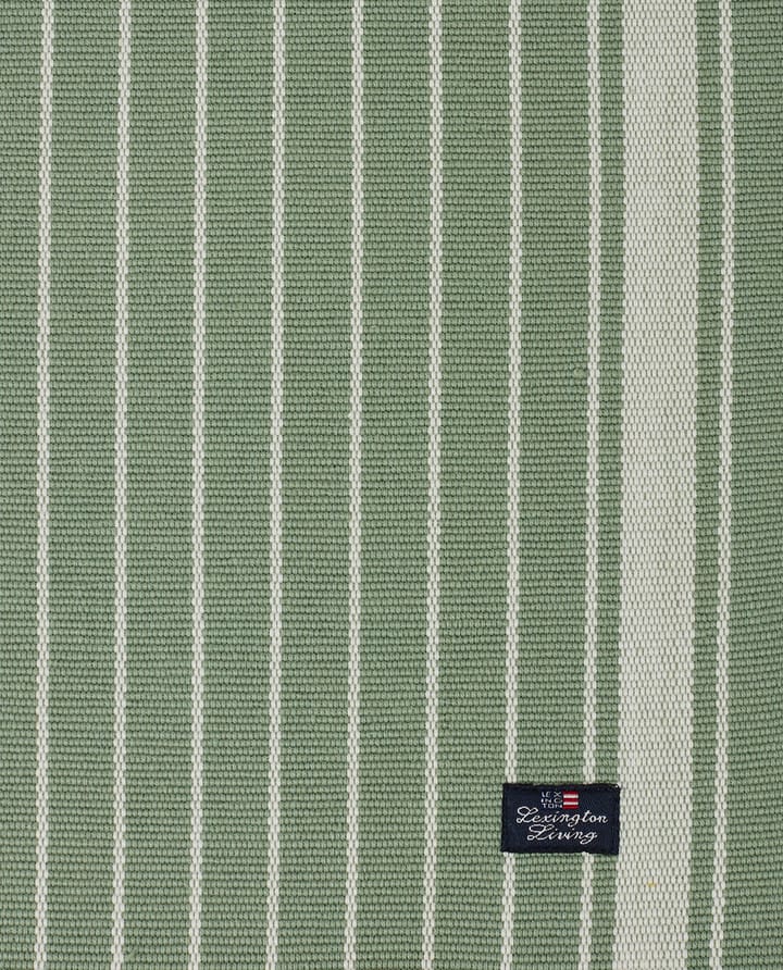 스트라이프 오가닉 코튼 Rips 테이블매트 50x250 cm, Green-white Lexington | 렉싱턴
