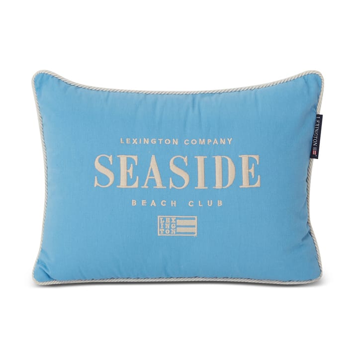 Seaside 스몰 오가닉 코튼 트윌 쿠션 30x40 cm - Blue-light beige - Lexington | 렉싱턴