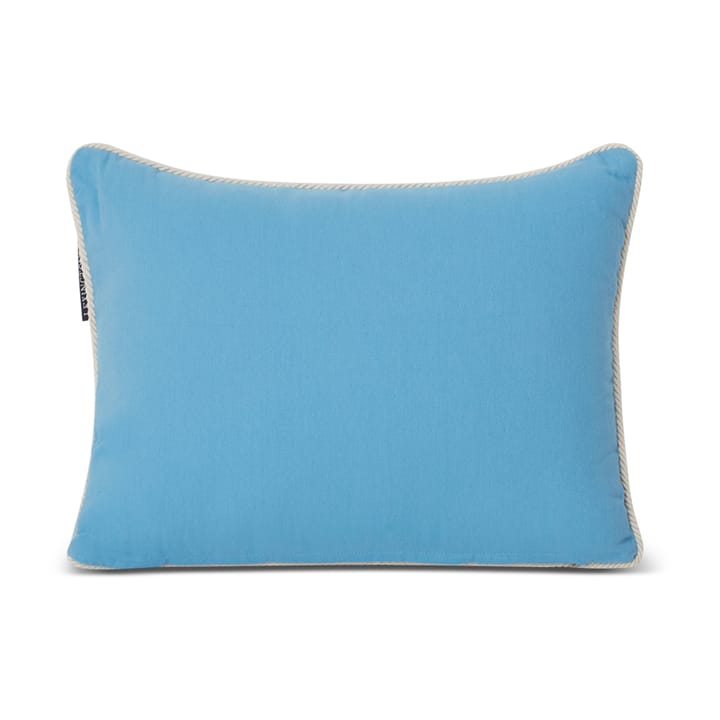 Seaside 스몰 오가닉 코튼 트윌 쿠션 30x40 cm, Blue-light beige Lexington | 렉싱턴