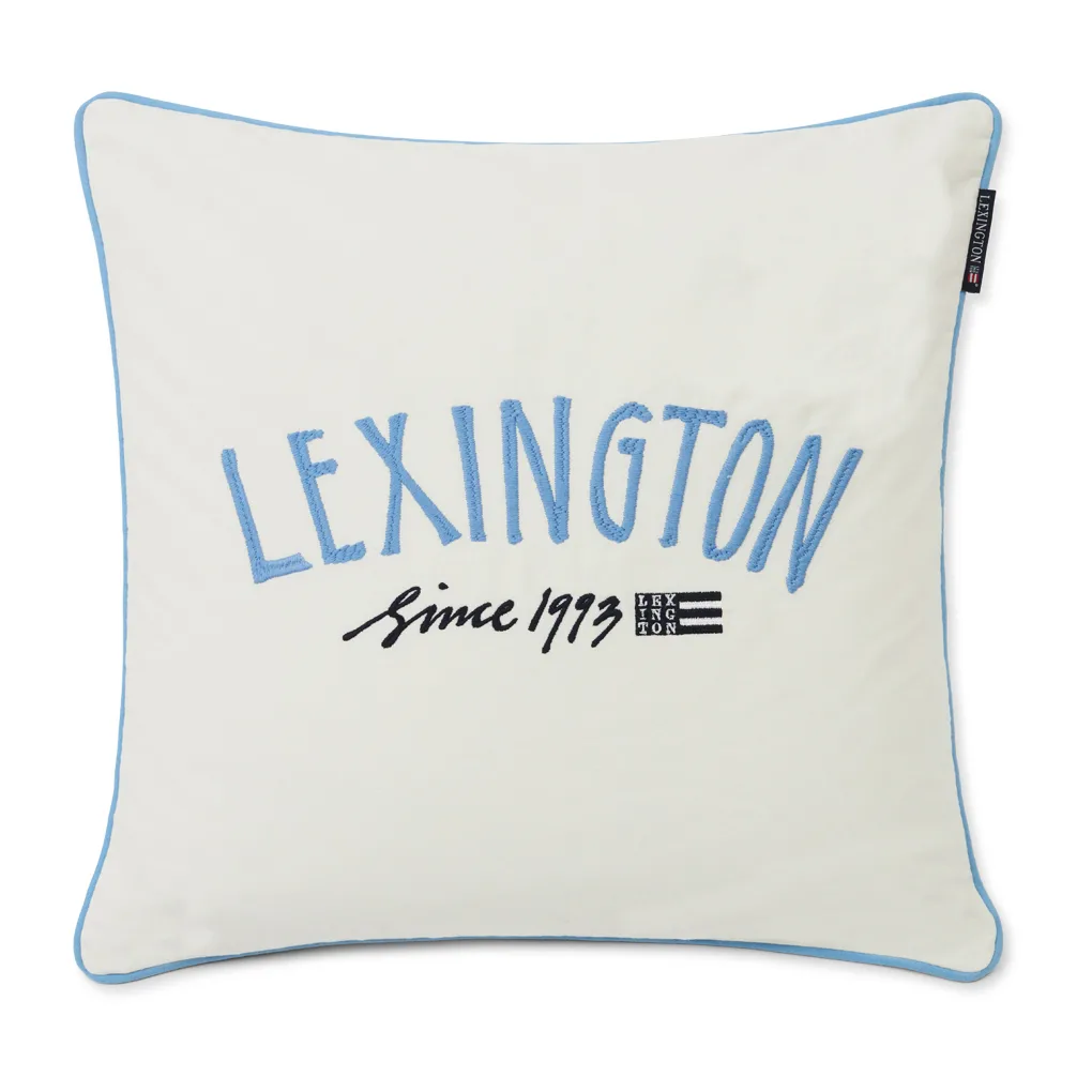 Since 1993 오가닉 코튼 베개커버 50x50 cm, White-blue Lexington | 렉싱턴