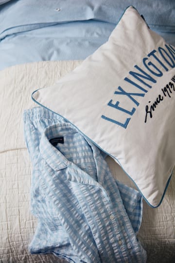 Since 1993 오가닉 코튼 베개커버 50x50 cm - White-blue - Lexington | 렉싱턴