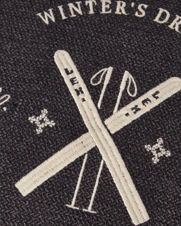 Ski Club 오가닉 코튼 쿠션 커버 - Navy-Light beige, 50x50 cm - Lexington | 렉싱턴