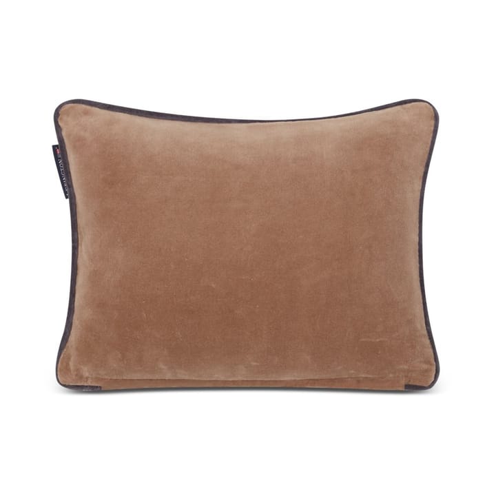 Ski Lodge 오가닉 코튼 벨벳 쿠션 30x40 cm, Beige-dark grey Lexington | 렉싱턴