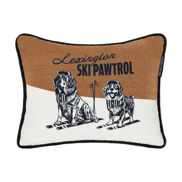 Skipawtrol 데코 쿠션 - Beige-white-navy, 40x30 cm - Lexington | 렉싱턴