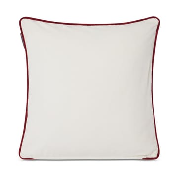 Spruce Stars 오가닉 코튼 벨벳 쿠션 커버 50x50 cm - White-green-red - Lexington | 렉싱턴
