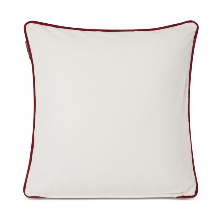 Spruce Stars 오가닉 코튼 벨벳 쿠션 커버 50x50 cm, White-green-red Lexington | 렉싱턴